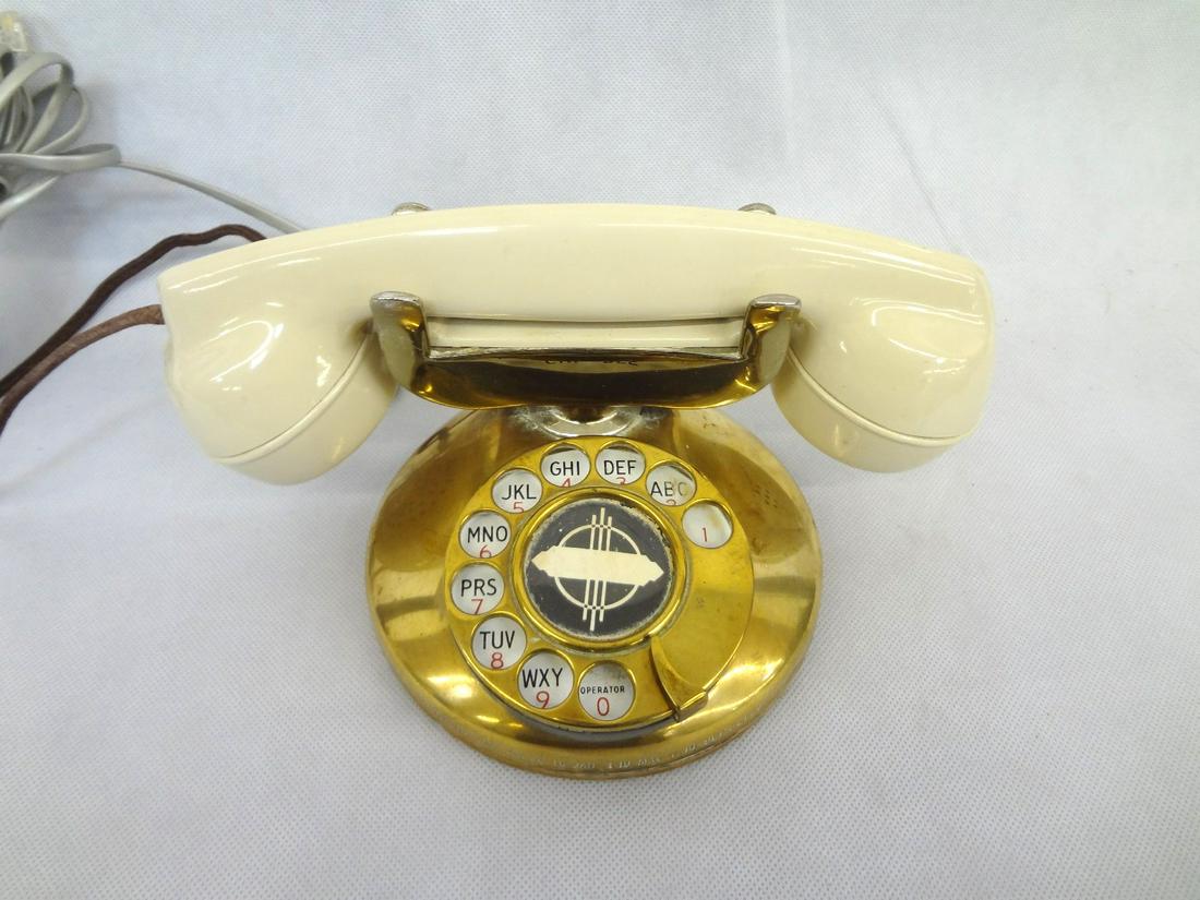 Art Deco AE Table Phone Brass Base (1 of 4)