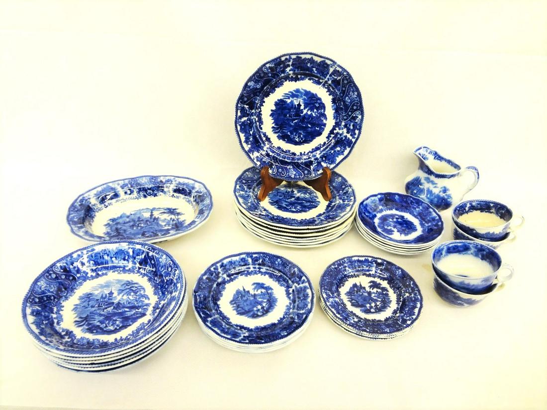 Flow Blue Dishes: Burgess and Leigh Middleport (1 of 4)