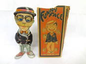 Marx Tin Wind Up Harold Lloyd Funny Face With Original