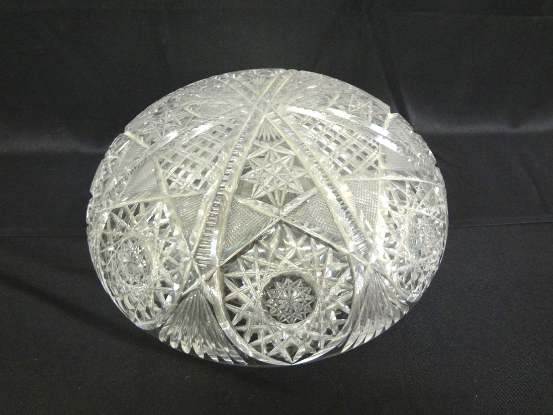 American Brilliant Cut Glass Mushroom Dome Lamp Shade (1 of 3)