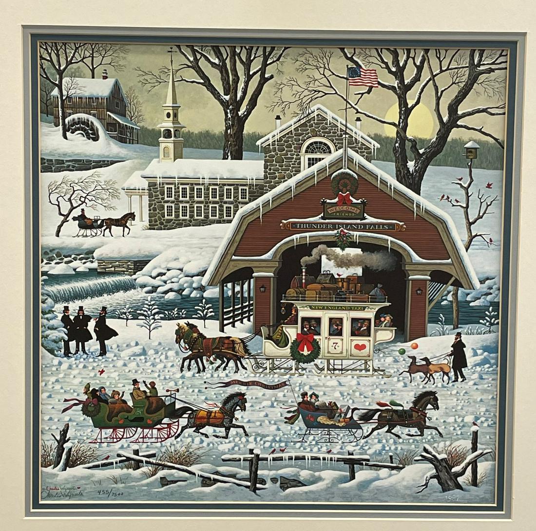 Charles Wysocki Signed Numbered Lithograph Unframed (1 of 4)