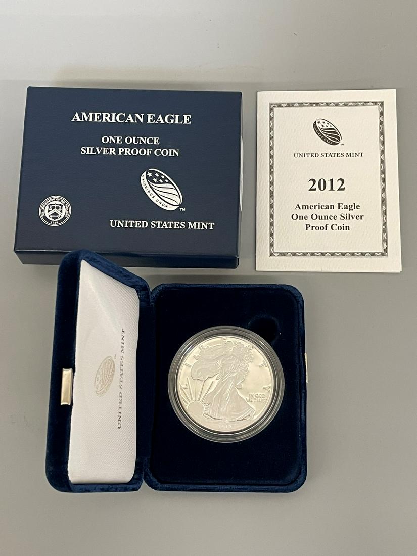 2012-W American Eagle One Ounce Silver Proof Coin In (1 of 2)