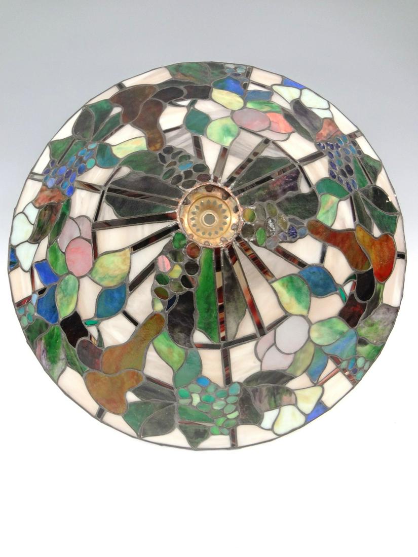 Large Leaded Glass Hanging Fruit Lamp Shade (1 of 9)