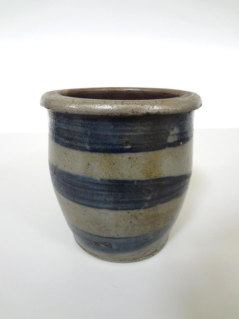 Small Cobalt Stripe Crock (1 of 6)
