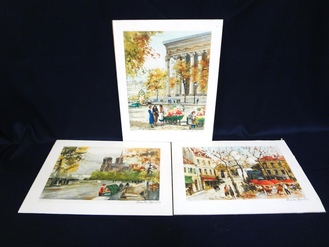 (3) Charles Mondin Signed Engraving Prints (1 of 7)