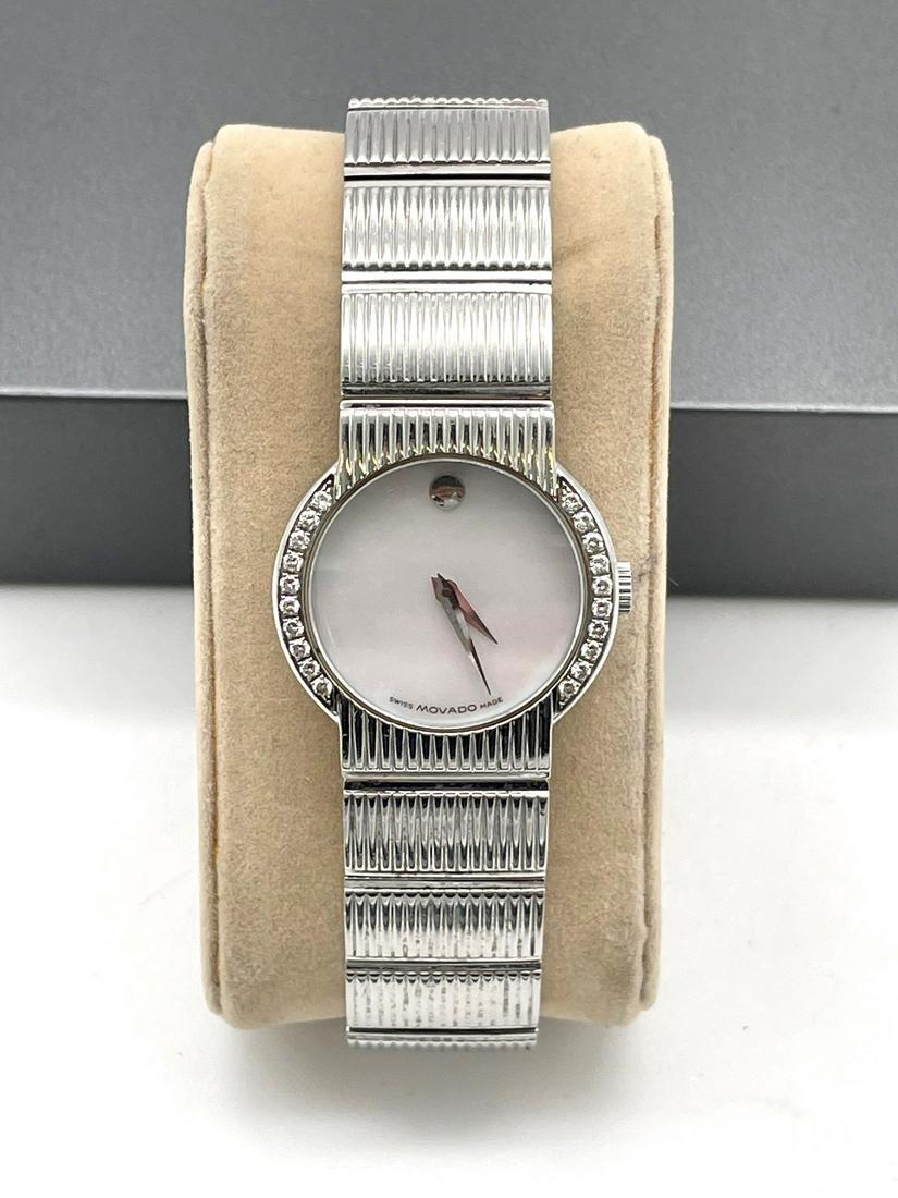 Movado Stainless Steel Mother of Pearl and Diamond (1 of 4)