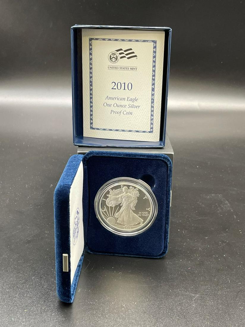 2010-W American Eagle One Ounce Silver Proof Coin In (1 of 3)