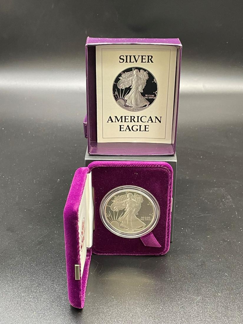 1987-S American Eagle One Ounce Silver Proof Coin In (1 of 3)