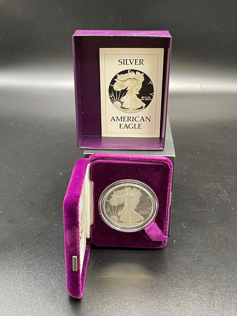 1986-S American Eagle One Ounce Silver Proof Coin In (1 of 3)