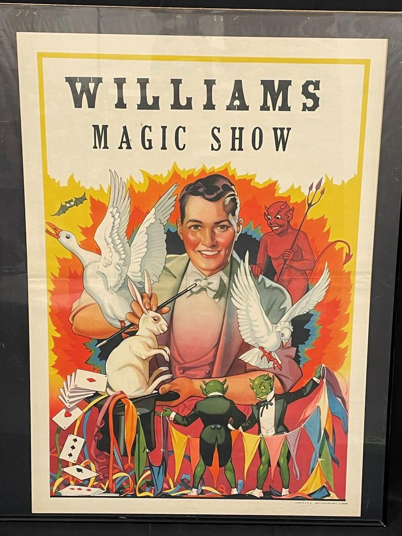 Williams Magic Show Poster 1930's (1 of 3)