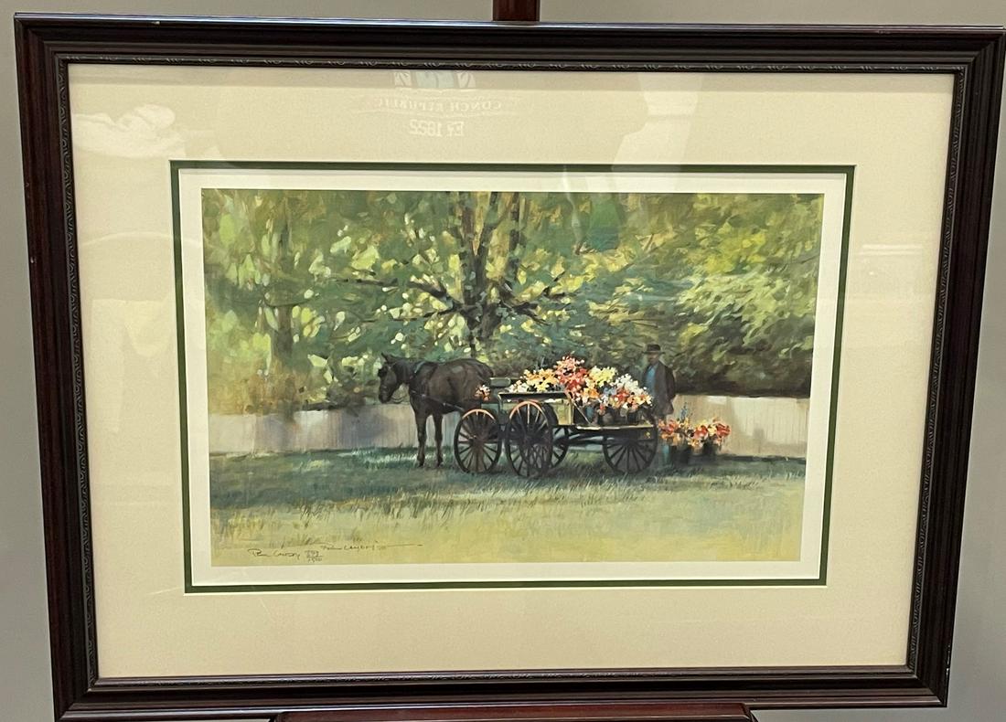 Paul Landry "Flower Wagon" Signed and Numbered (1 of 3)