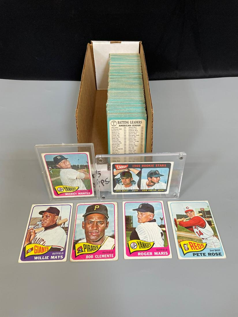 1965 Topps Baseball Card Partial Set With Star Cards (1 of 11)