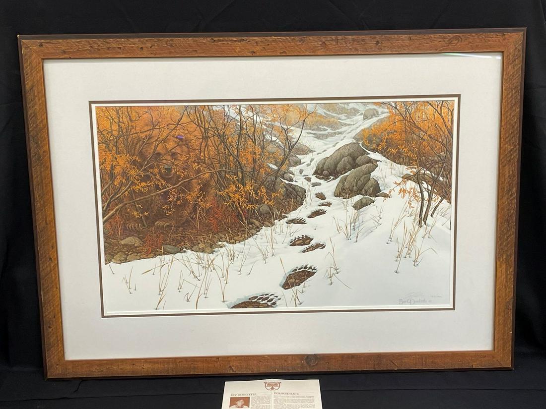 Bev Doolittle Signed Lithograph "Doubled Back" (1 of 4)