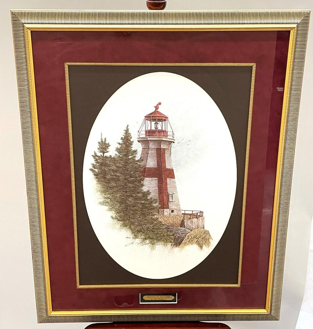Ben Richmond "Keeper of the Tide" Lighthouse Signed and (1 of 2)