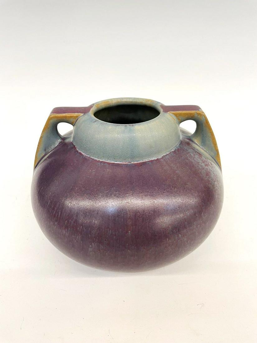 Fulper Squat Vase With Double Handles (1 of 4)