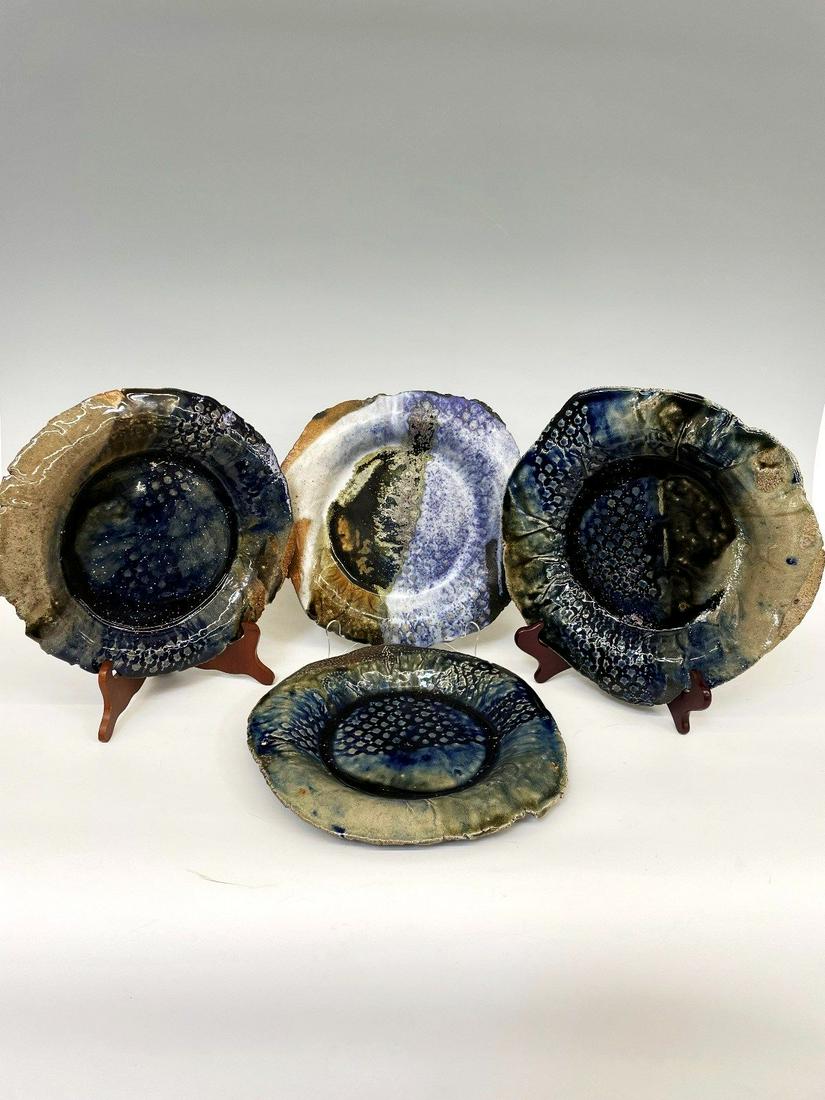 (4) Nancy Dudchenko (Amer. 1943-) Art Pottery Stoneware (1 of 5)