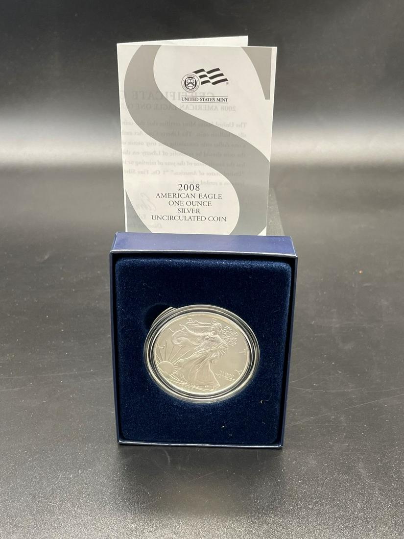 2008-W American Eagle Uncirculated Coin COA (1 of 3)
