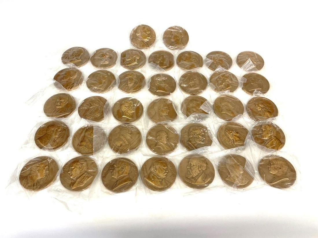 (37) U.S. Mint 3" Bronze Medals of United States (1 of 11)