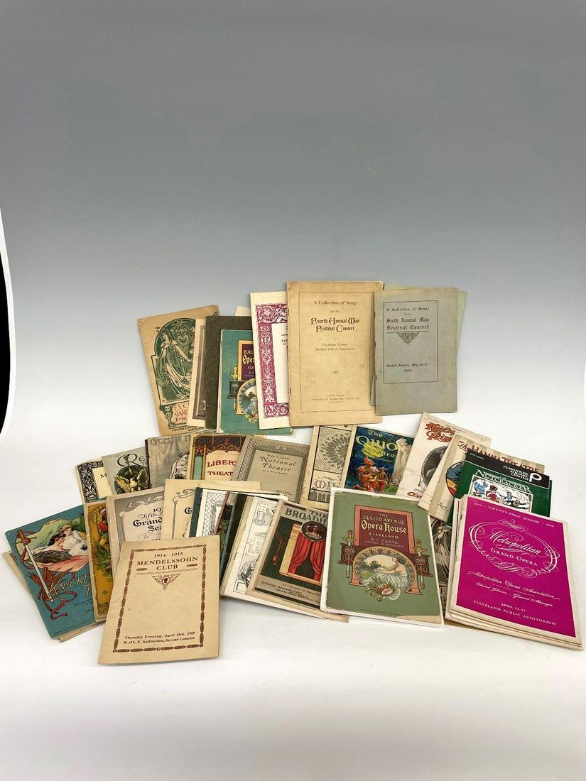 Group of Turn of the Century Stage Theater Programs and (1 of 6)