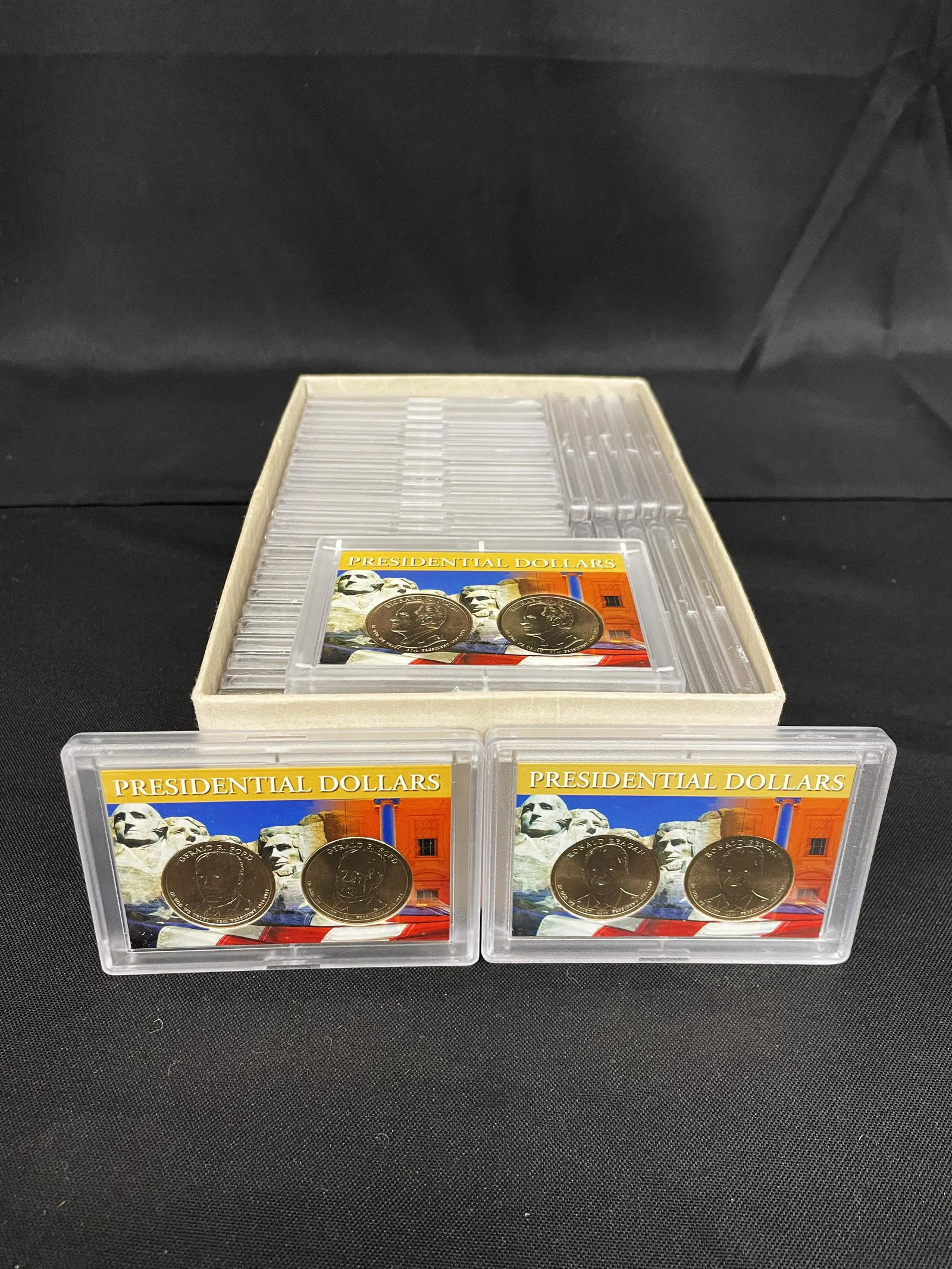 (38) Two Pack Presidential Dollar Coins in 2x3 Holders (1 of 3)