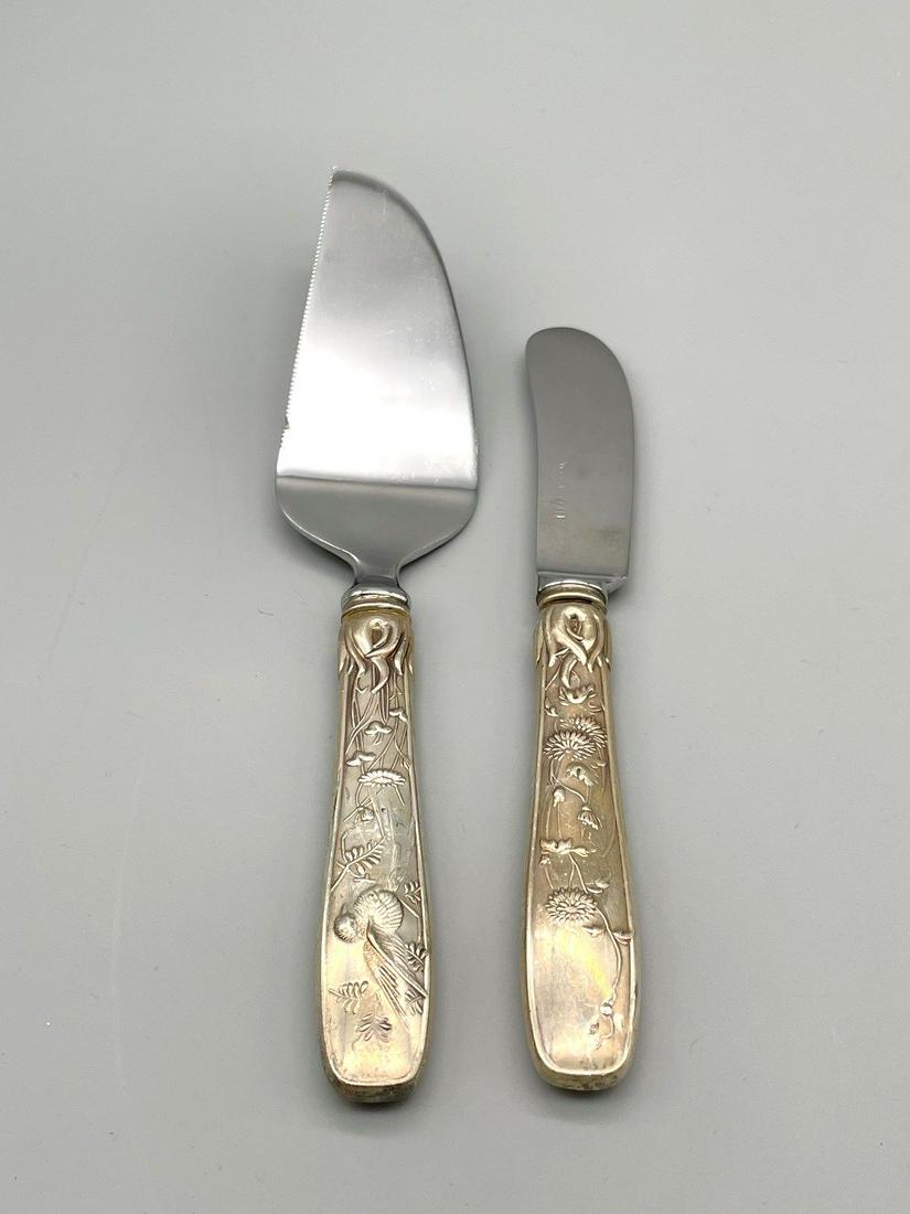 Tiffany and Co. Sterling Silver Cake Server and Spreader "Audubon" (1 of 5)