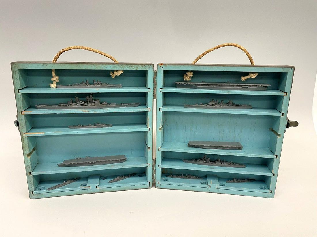 WWII US Navy Cased Ship Models Supplement Set I (1 of 5)