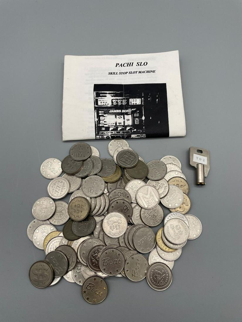Pachi Slo Skill Stop Slot Machine Tokens (1 of 3)