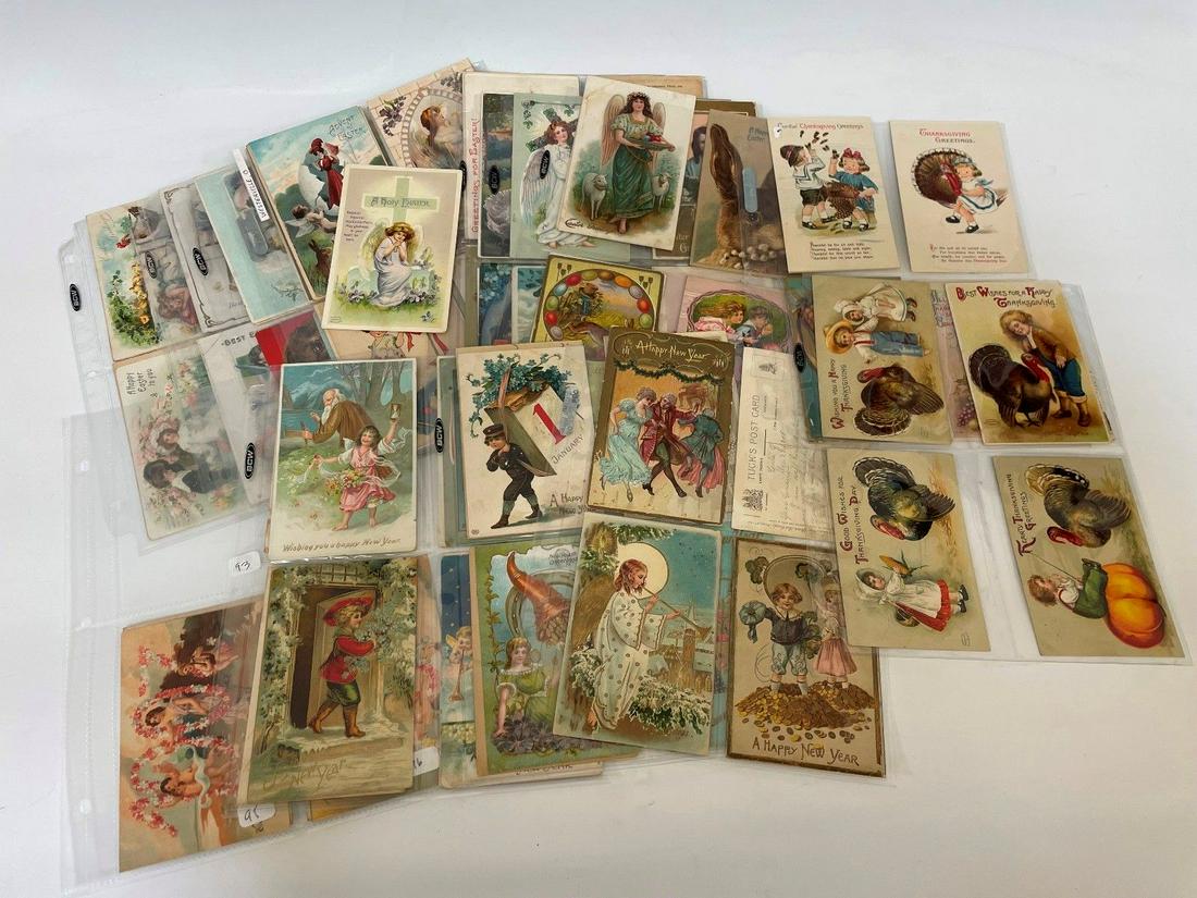 Easter, Thanksgiving, New Year's Turn of the Century Post Cards (1 of 6)