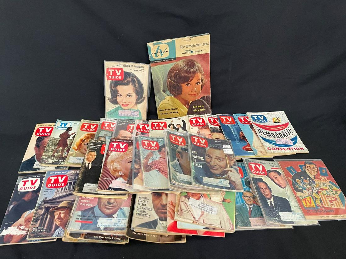 (62) Vintage 1950's and 1960's TV Guides (1 of 8)