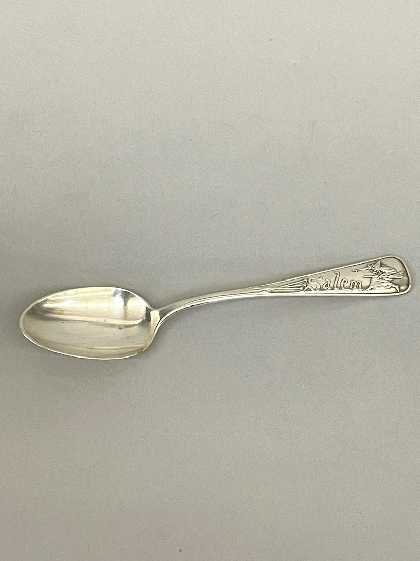 1898 Durgin Sterling Silver Salem Massachusetts Witch Spoon Daniel Low (1 of 4)