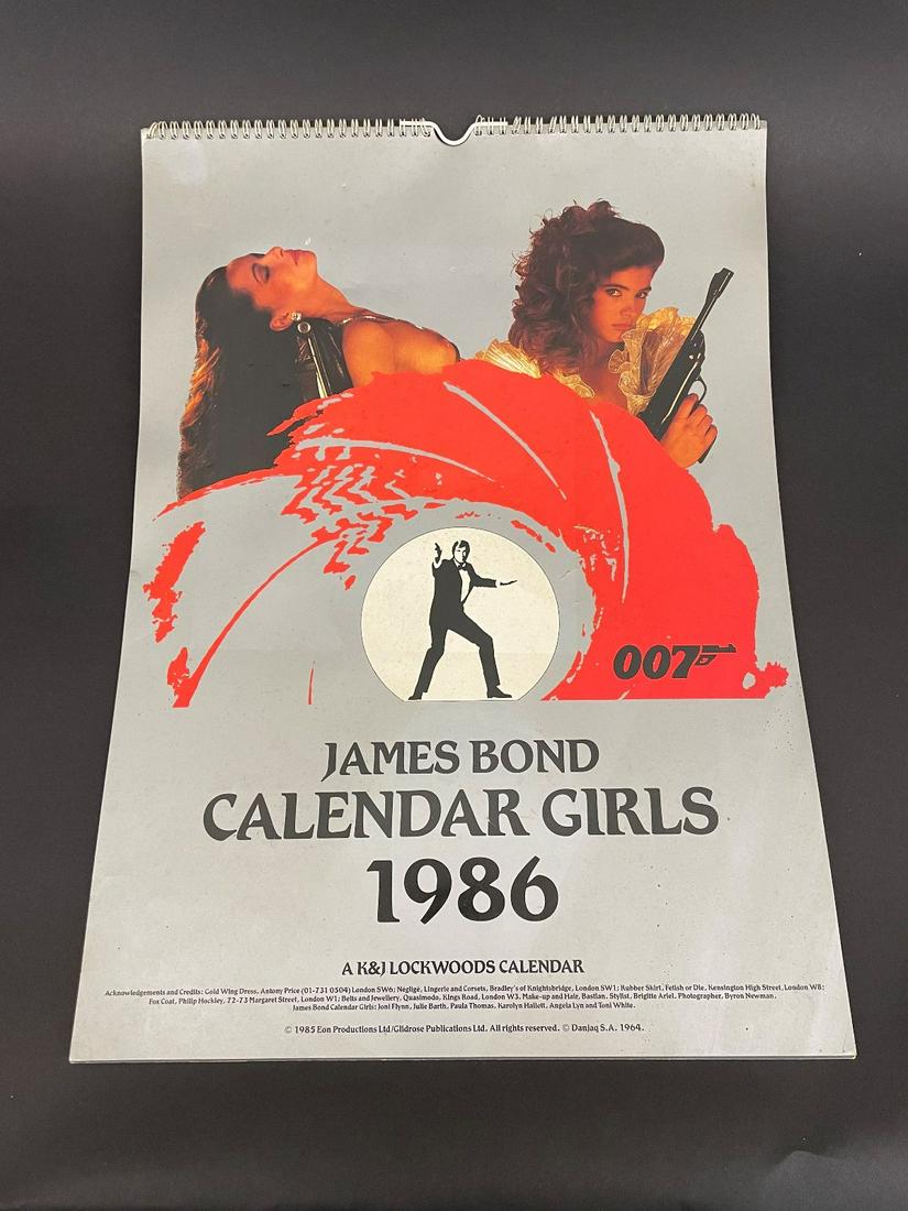 1986 James Bond Girls Calendar Eon Productions (1 of 4)