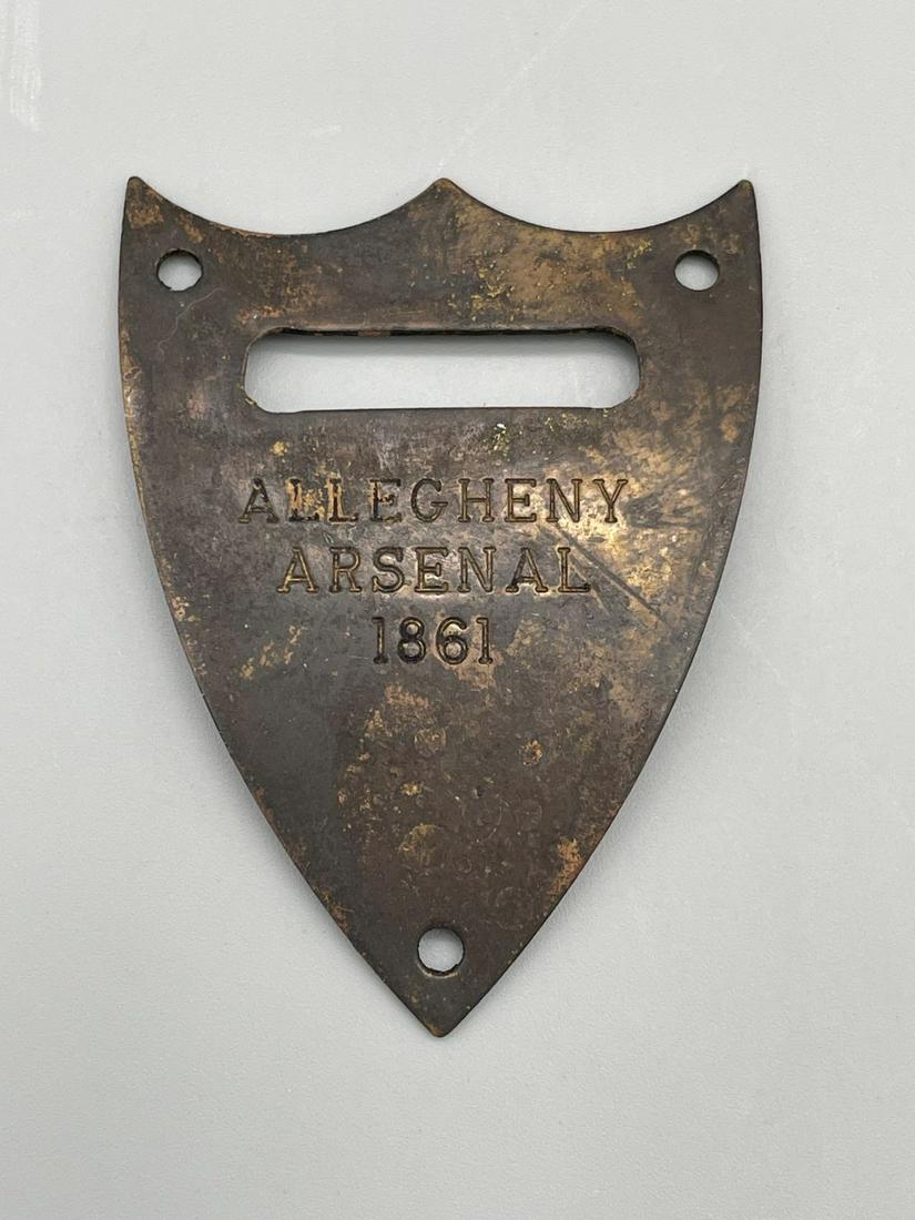 Allegheny Arsenal Civil War Saddle Badge 1861 (1 of 3)