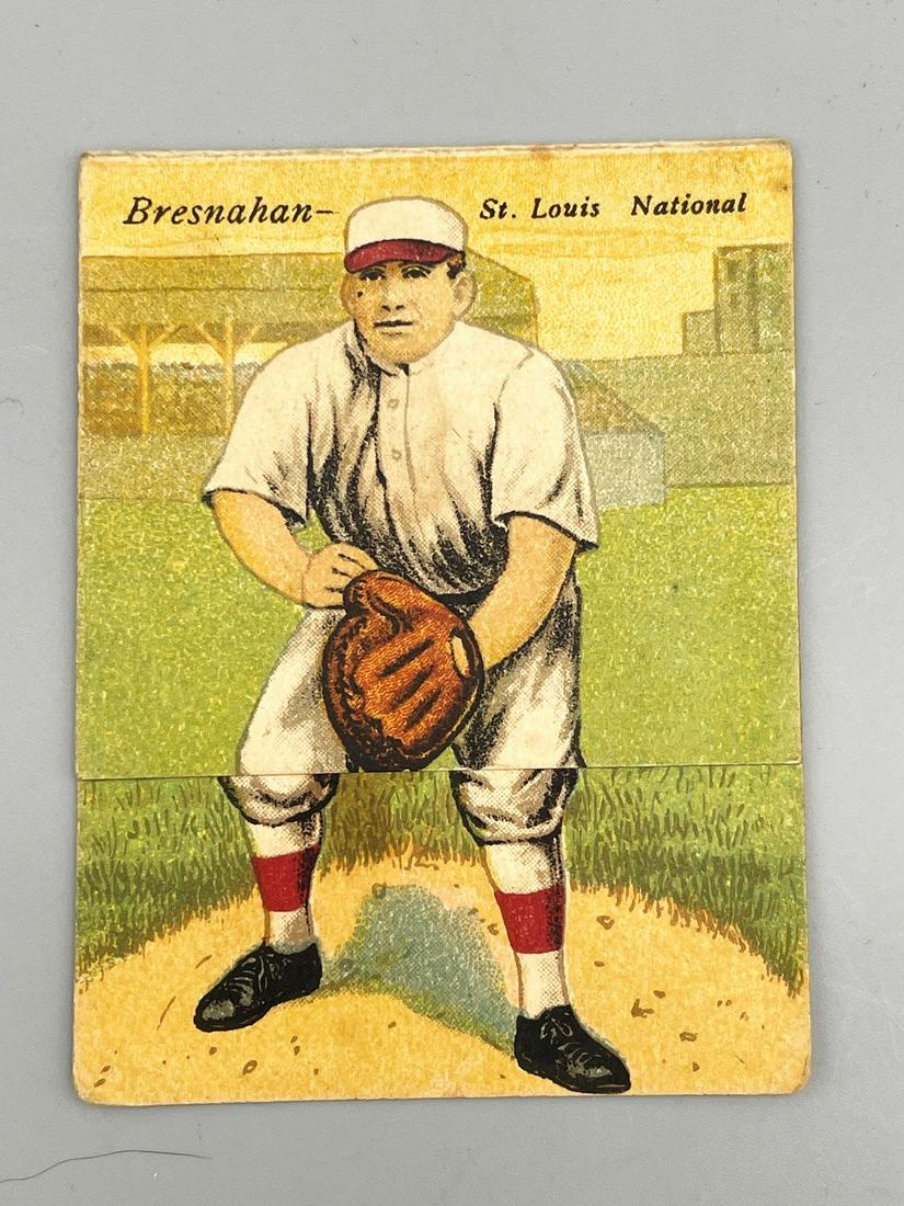 1911 T201 Mecca Double Folder Roger Bresnahan Miller Huggins (1 of 3)