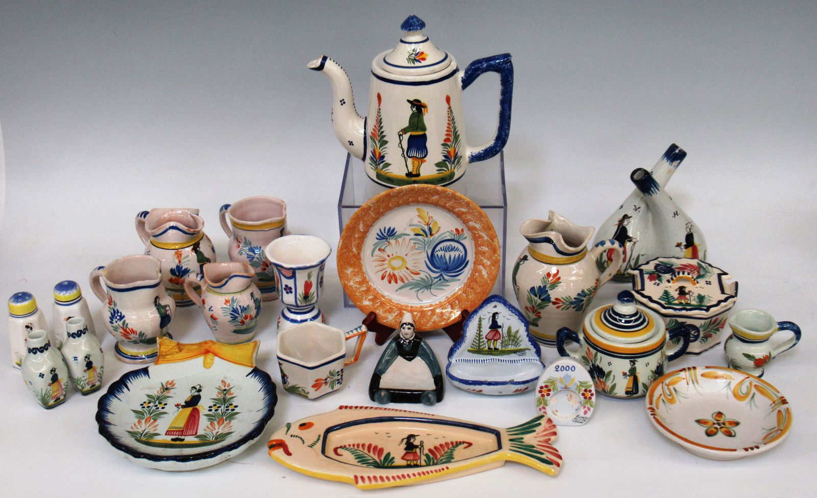 Quimper Faience France Pottery Lot (1 of 14)