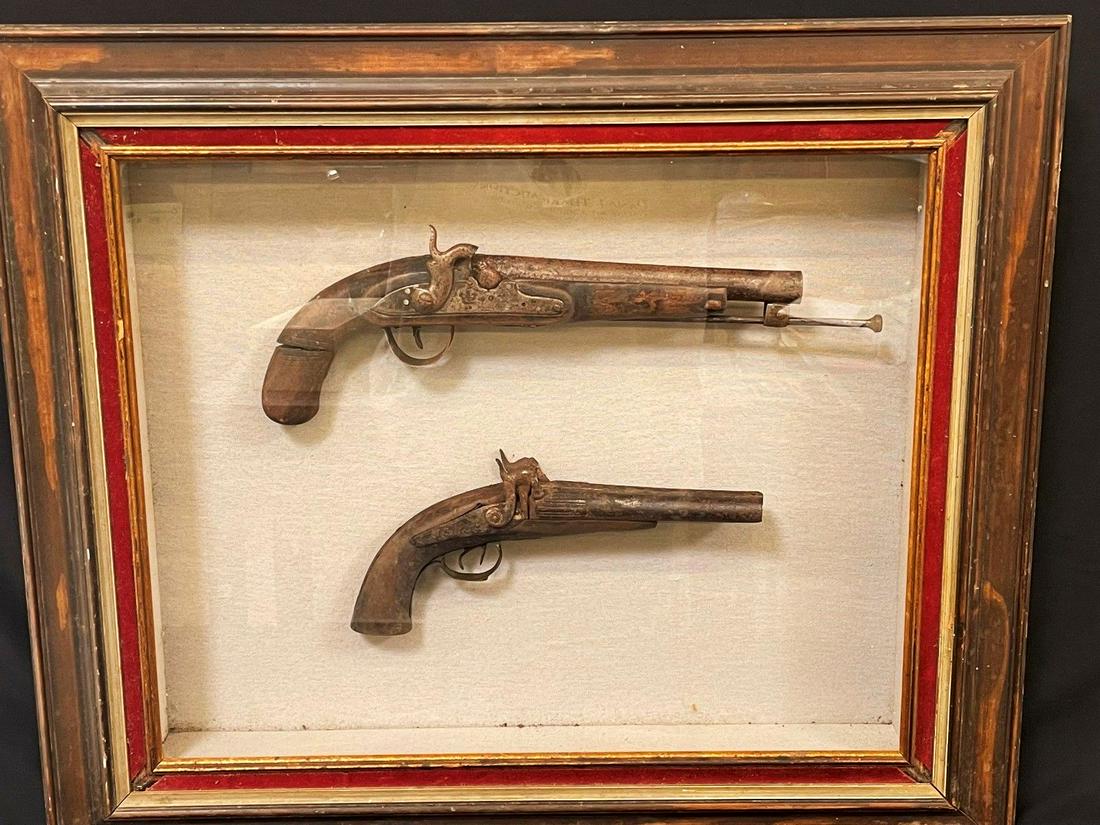 (2) Percussion Pistols Wall Hanger (1 of 6)