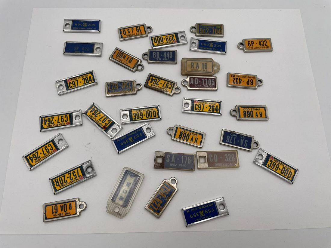 (32) Keychain License Plates Disabled Veterans of America: (32) Keychain License Plates Disabled Veterans of America: includes OH, PA, NY.