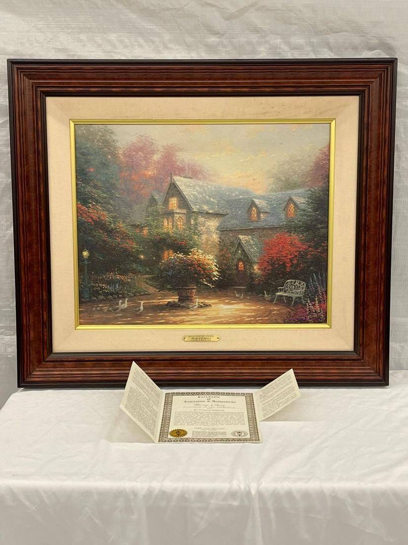 Thomas Kinkade Lithograph on Canvas (1 of 4)