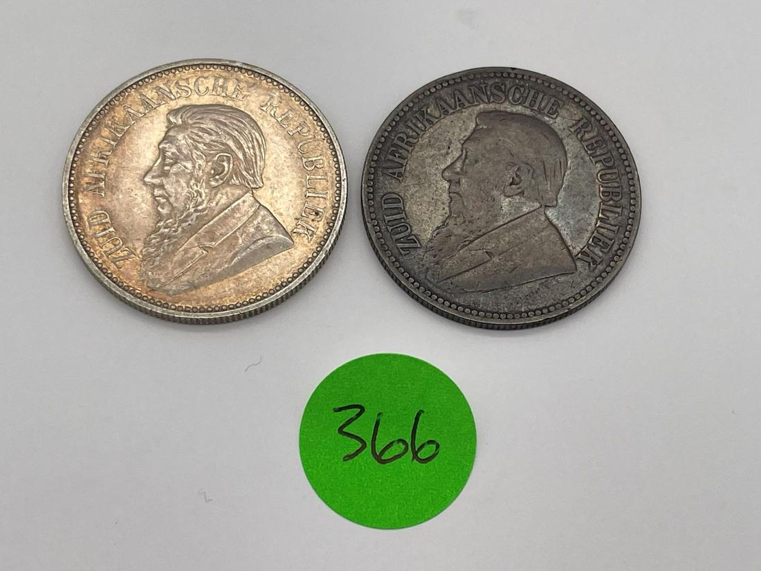 (2) South Africa 2 1/2 Shillings (#366) (1 of 5)