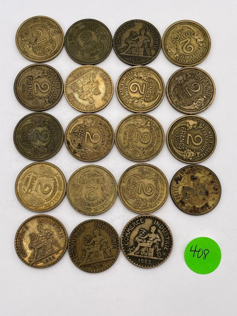 (19) France 2 Francs (#408) (1 of 10)