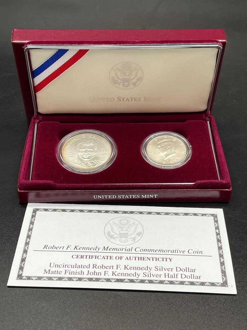 1998 Robert F. Kennedy Memorial Commemorative US Mint Coin Set (1 of 3)