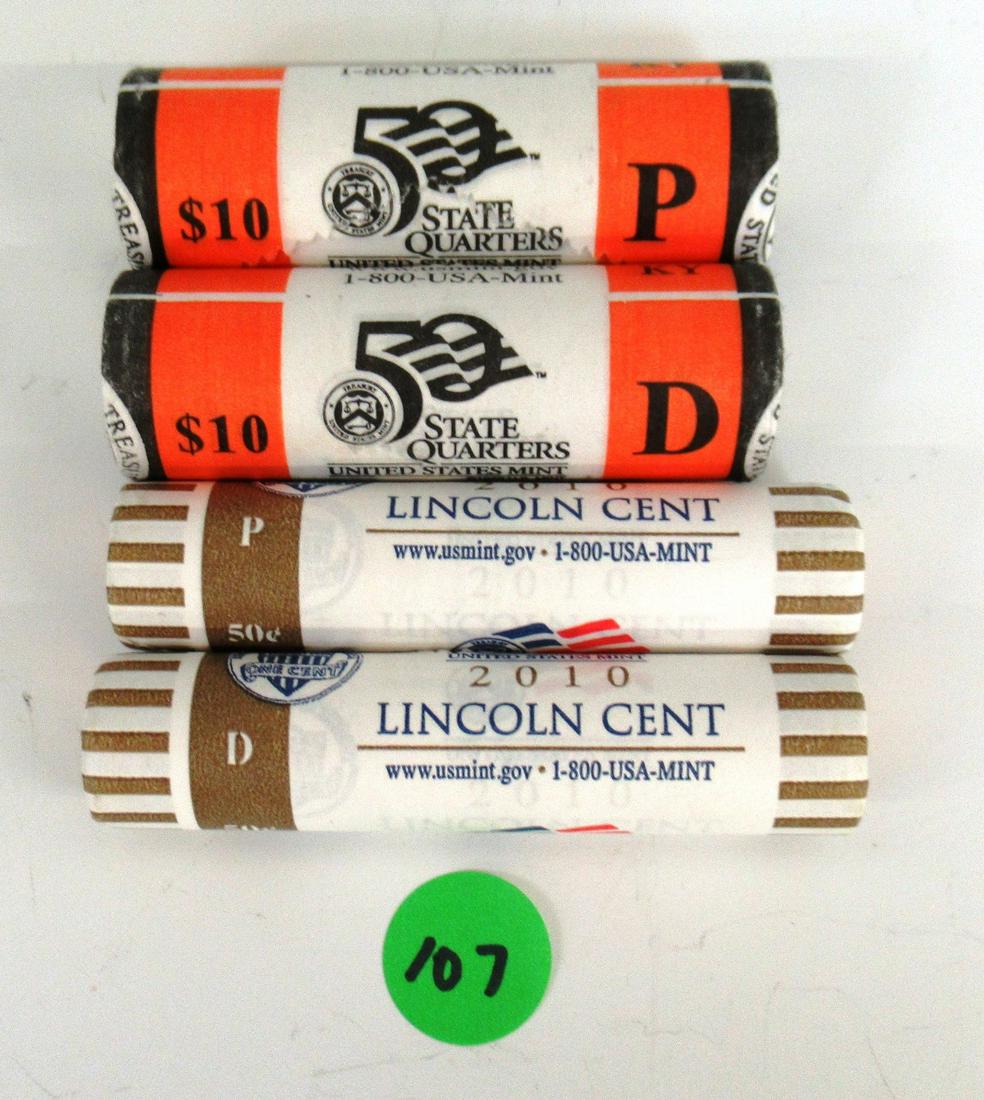 Uncirculated P & D Coin Lot (107) (1 of 3)