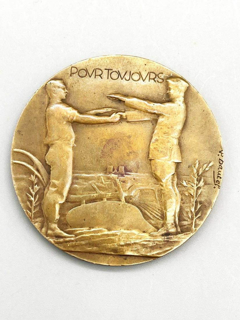1927 Visit of the American Legion in France Medal by Pierre-Victor Dautel (1 of 5)