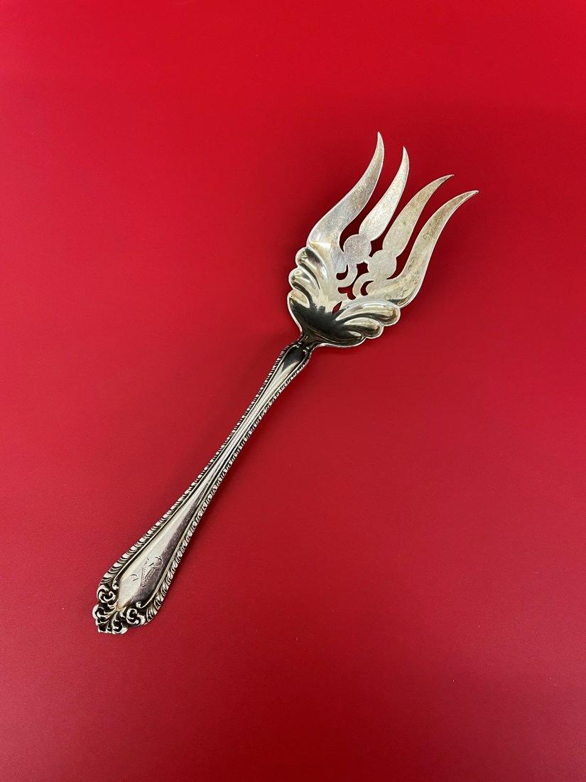 Alvin Sterling Silver Cold Meat Fork "Melrose" Pattern (1 of 4)