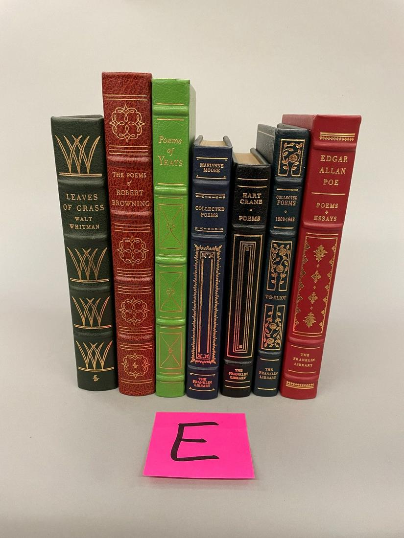 (7) Franklin Library, Easton Press Books: Poetry Whitman, Poe, Others (1 of 5)
