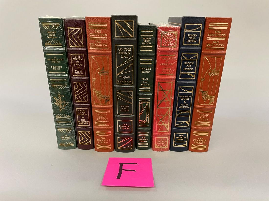(8) Signed First Edition Franklin Library Books: Dunne, Turow, Spock, Others (1 of 7)