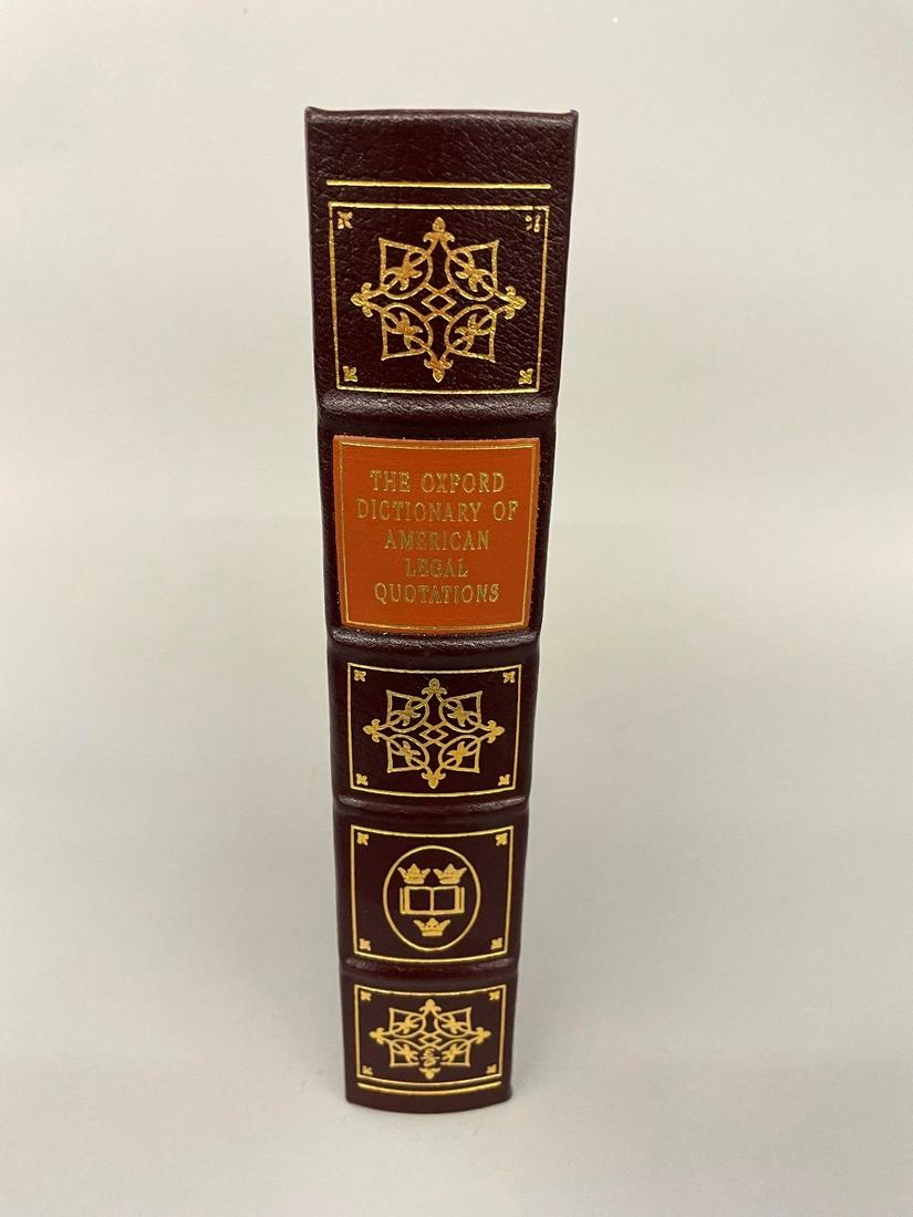 1993 Fred Shapiro "The Oxford Dictionary American Legal Quotations" Easton Press (1 of 3)