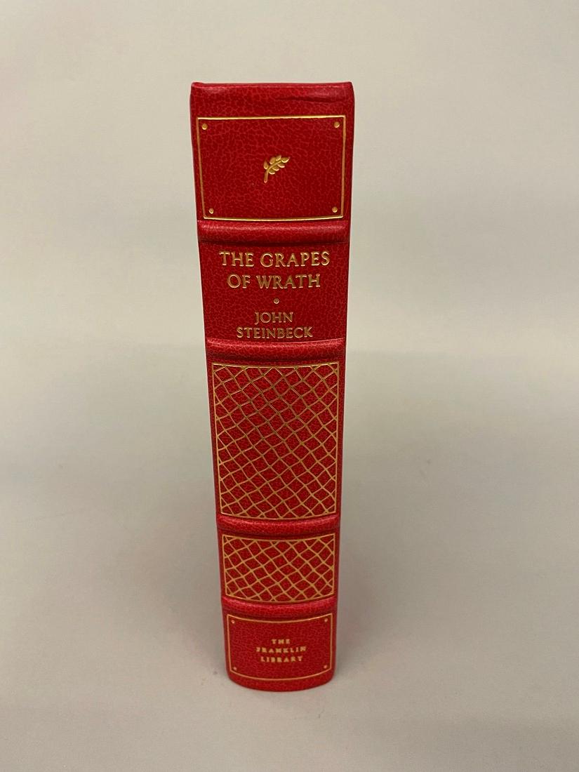 1975 John Steinbeck "The Grapes of Wrath" Franklin Library: 1975 John Steinbeck "The Grapes of Wrath" Franklin Library: Embossed on title page