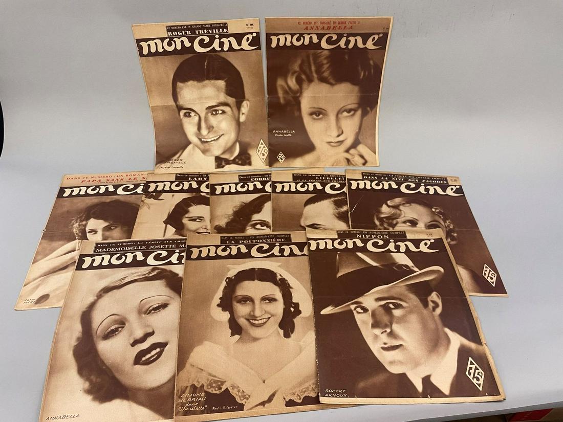 (10) 1933 Mon Cine French Movie Cinema Magazines (1 of 1)