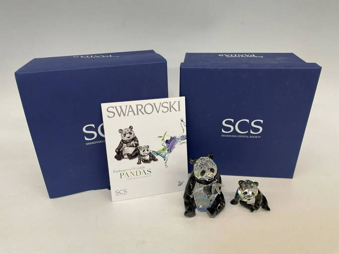 swarovski endangered wildlife pandas