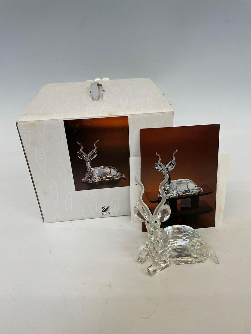 Swarovski Crystal Inspiration Africa 1994 Annual Edition Kudu COA and Box (1 of 4)